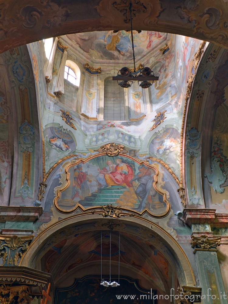 Orta San Giulio (Novara, Italy) - Internal left side of the tiburium of the Church of Santa Maria Assunta